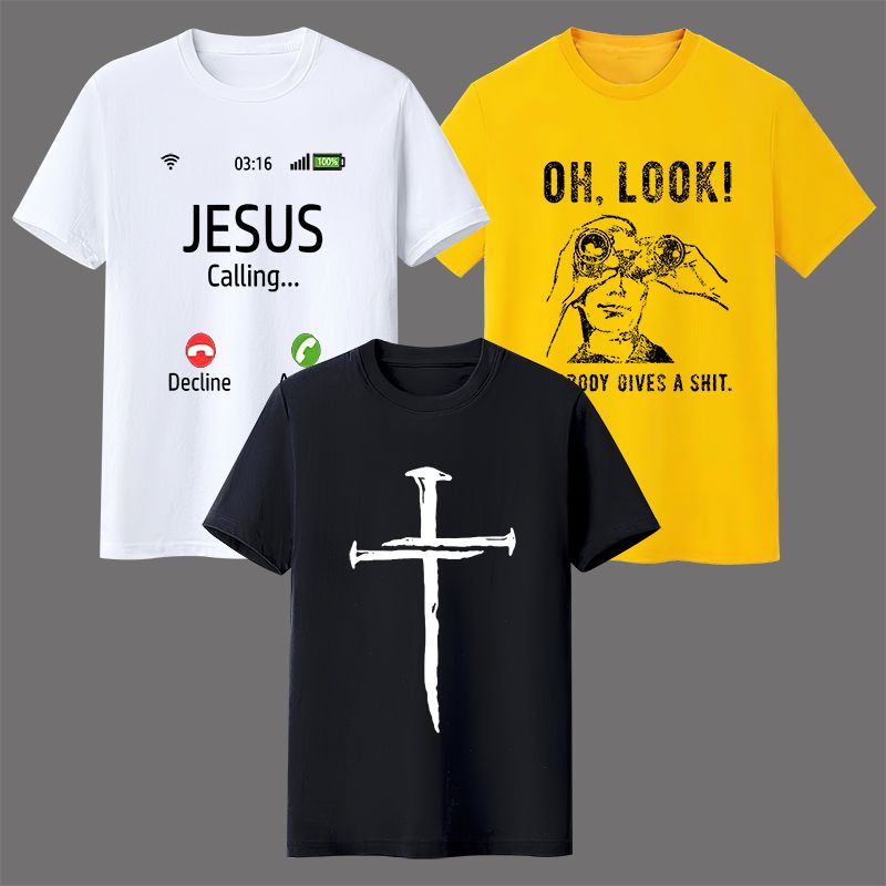 Supports COD 3-piece short-sleeved T-shirt 1103