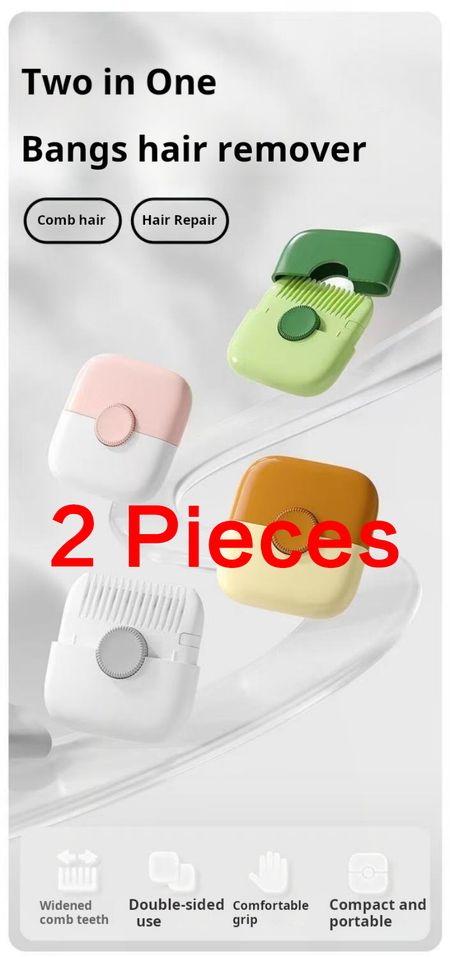 2386--2 Pieces Two-in-one hair combing and hair cutting device