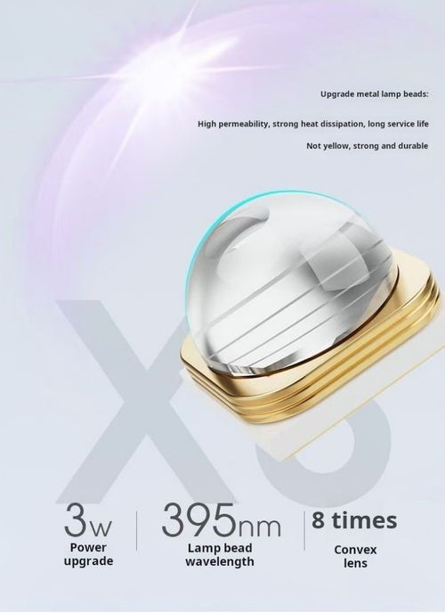 2226--2 Pieces Flashlight ultraviolet nail art lamp