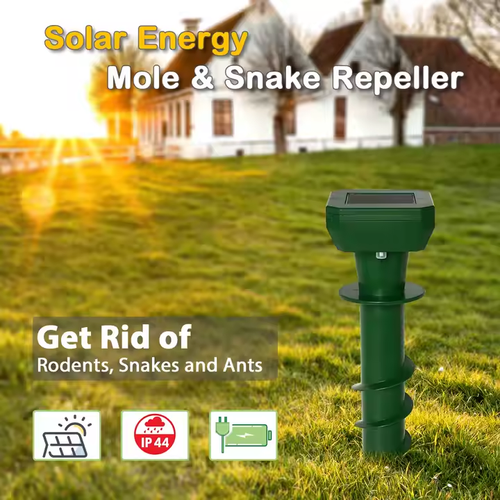 1958--COD Available--Solar-powered snake, rat and insect repellent device