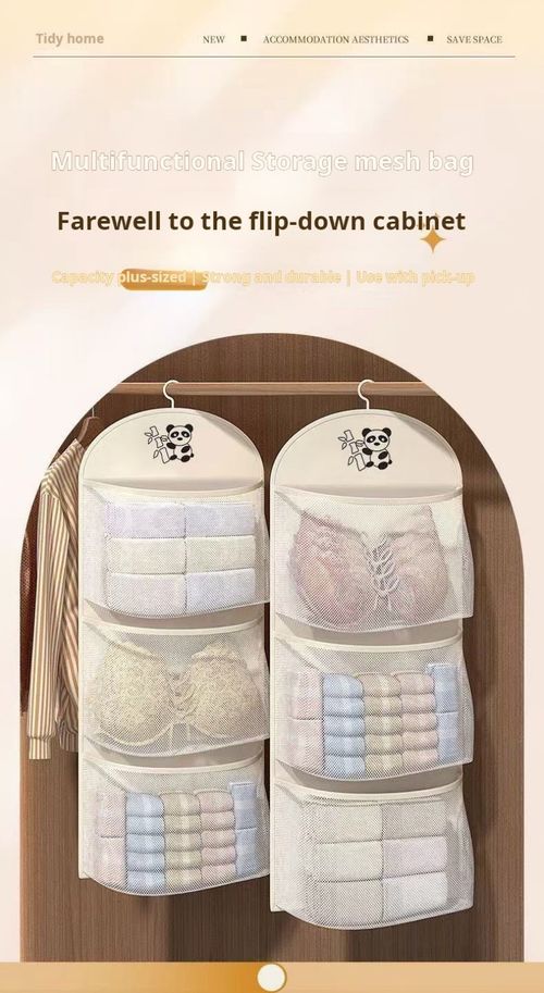 2415--2 Pieces Multi-layer storage mesh bag