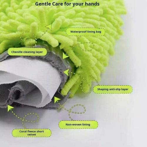 2501--3 Pieces Car wash cleaning gloves