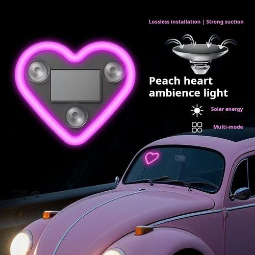 2372--2 Pieces Automobile solar-powered ambient lighting