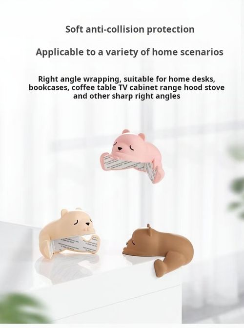 2477--4 Pieces Anti-collision safety silicone corner protection strip