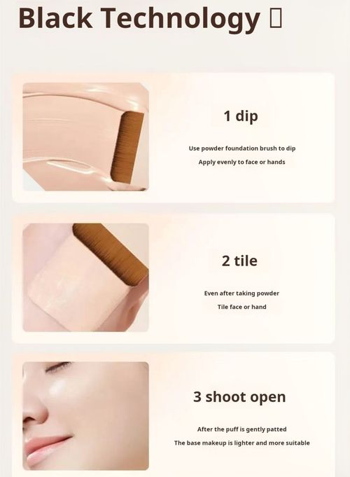 2392--2 Pieces Portable powder foundation brush set box