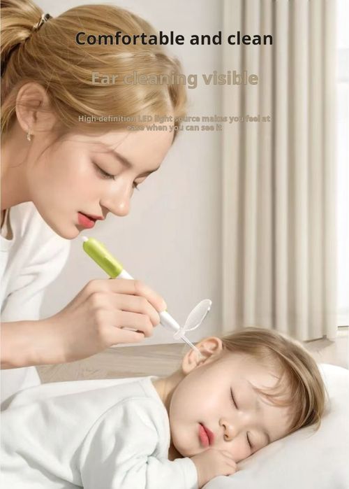 2383--Children's special illuminated visible ear cleaning spatula