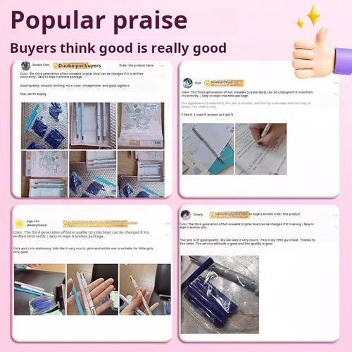 2451--3 Pieces Heat-erase pen