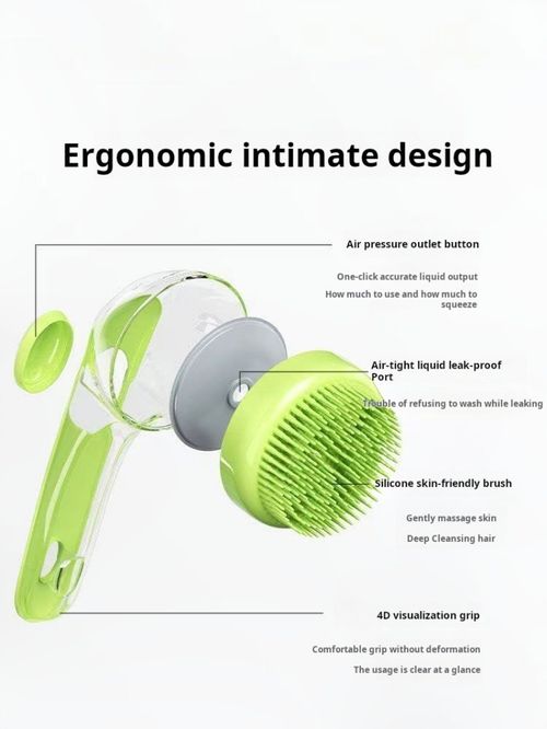 2448--3 Pieces Pet bath silicone brush