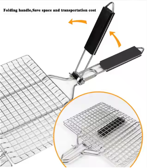 C1924--COD Available--Stainless steel three-dimensional barbecue net