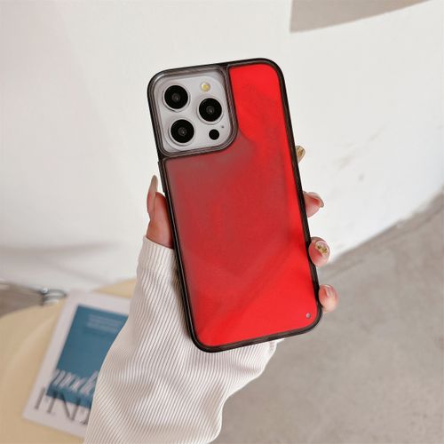 Luxurious liquid night light custom flow sand phone case, suitable for iPhone 16, 15 Pro Max, 14, 13, 12, 11 neon light cases with dark iridescent finish
