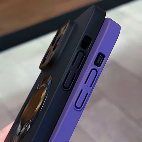 Matte computer hard plastic ultra-thin black magnetic shell suitable for iPhone 11, 12, 13, 14, 15, 16 Pro Max ultra-thin shells