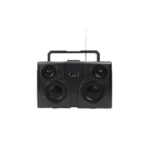 Coluna Bluetooth Portátil para Uso Externo com Energia Solar Áudio de Alta Qualidade Subwoofer Suporte para TF USB e Rádio FM