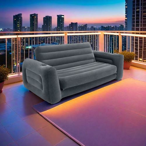 Conjunto de sofá de ar Mobiliário insuflável para 2-3 pessoas Sofá adequado para exterior Sofá insuflável