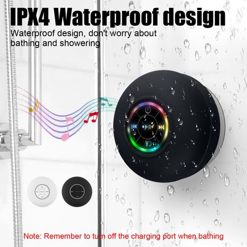 The Luminous Suction Cup: A Waterproof Bluetooth Speaker with Dazzling LED Lights