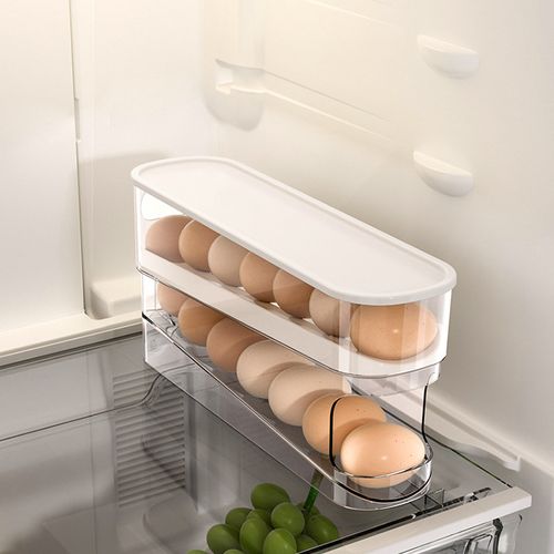 No more worrying about eggs rolling around! Recommended super easy-to-use refrigerator egg storage box
