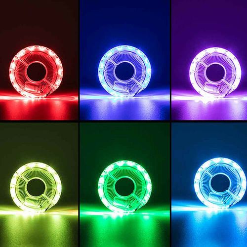 Self-Charging Bike Wheel Lights with 7-Color RGB LEDs, Auto Motion Sensing, and Easy-Snap Spoke Covers for The Ultimate Night Ride Experience