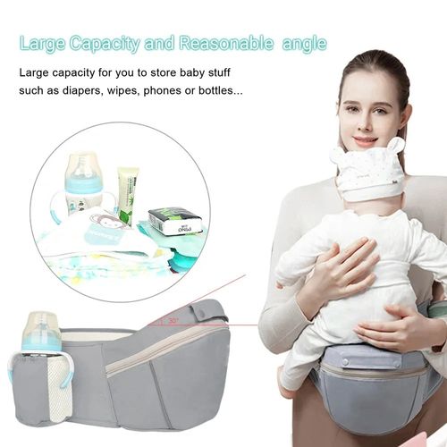 Multifunctional baby back with waist stool for holding baby