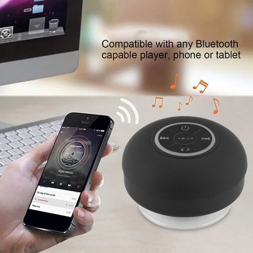 The Luminous Suction Cup: A Waterproof Bluetooth Speaker with Dazzling LED Lights