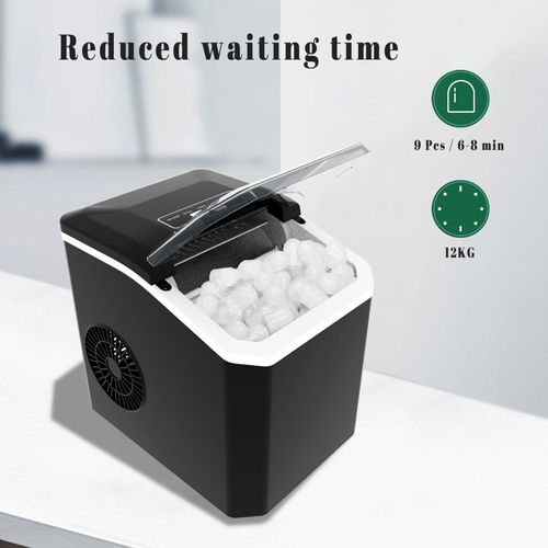 Home Automatic Bullet Ice Maker | 24-Hour Continuous Ice Production, Fast Ice Dispensing, One-Touch Cleaning