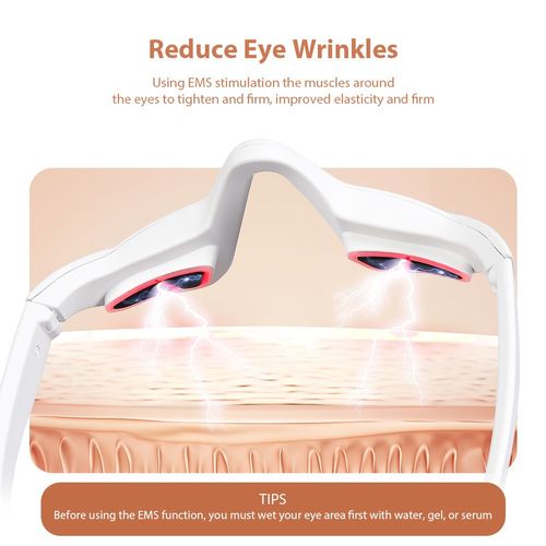 Microcurrent massage beauty eye protection device EMS eye red light massager lightens dark circles eye beauty device
