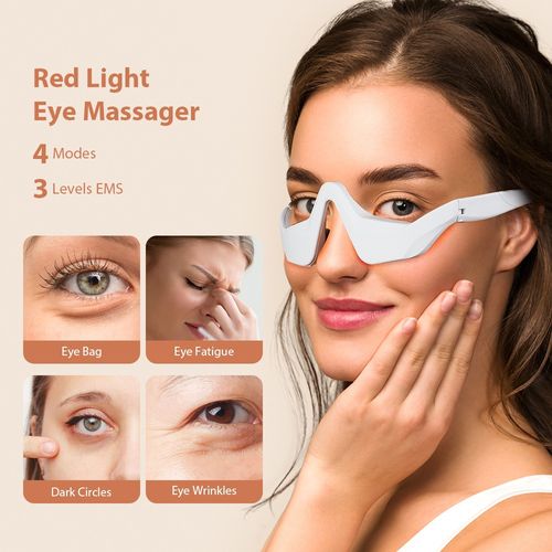 Microcurrent massage beauty eye protection device EMS eye red light massager lightens dark circles eye beauty device