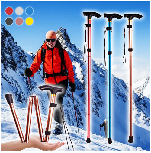 Outdoor folding trekking poles