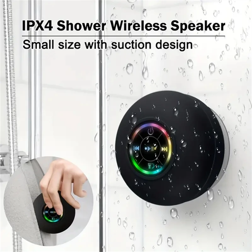 The Luminous Suction Cup: A Waterproof Bluetooth Speaker with Dazzling LED Lights