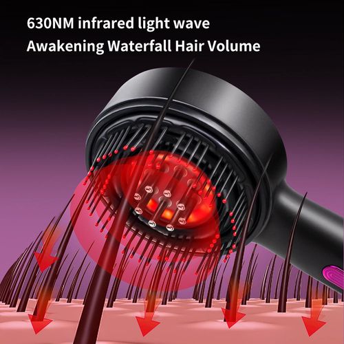 Electric Scalp Massager for Hair Growth Home Hair Head Massage Scrubber with Red Light Therapy Head Massager Tool