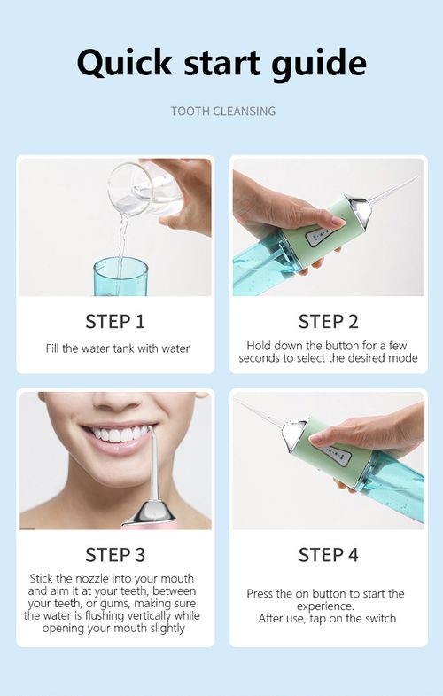 Portable Home Travel Use Smart Oral Irrigator Electric Dental Cleaner Water Flosser