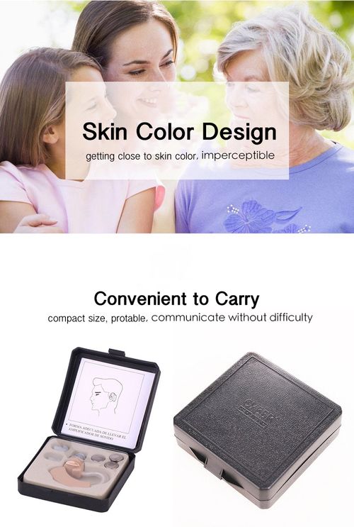 Senior Hearing Solution: Battery-Operated BTE Sound Amplifier - No Charging Needed, Simple Setup for Immediate Use with Hearing Impairment & Deafness