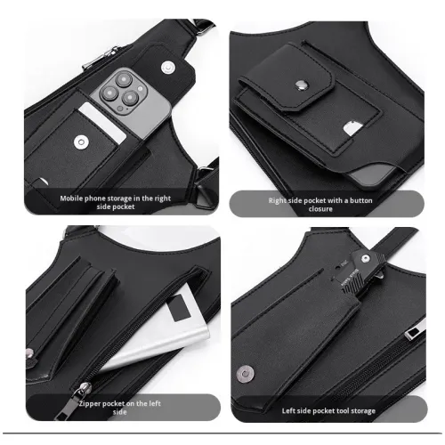 A bag of all things: Men's multi-functional tactical vest bag (retro style)