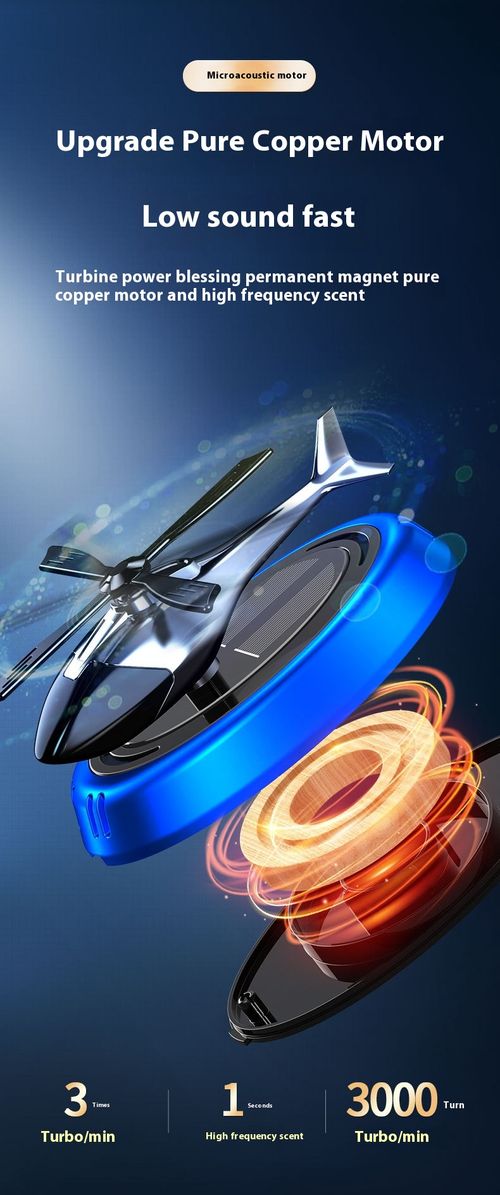 Car aromatherapy car ornaments solar rotating aircraft