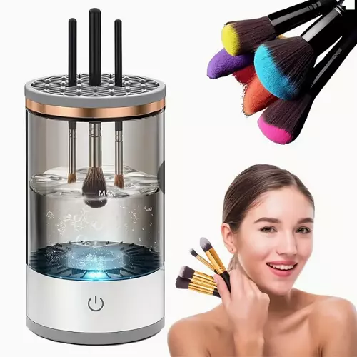 Electric Makeup Brush Cleaning Machine Portable Automatic USB Brush Cleaning Tool