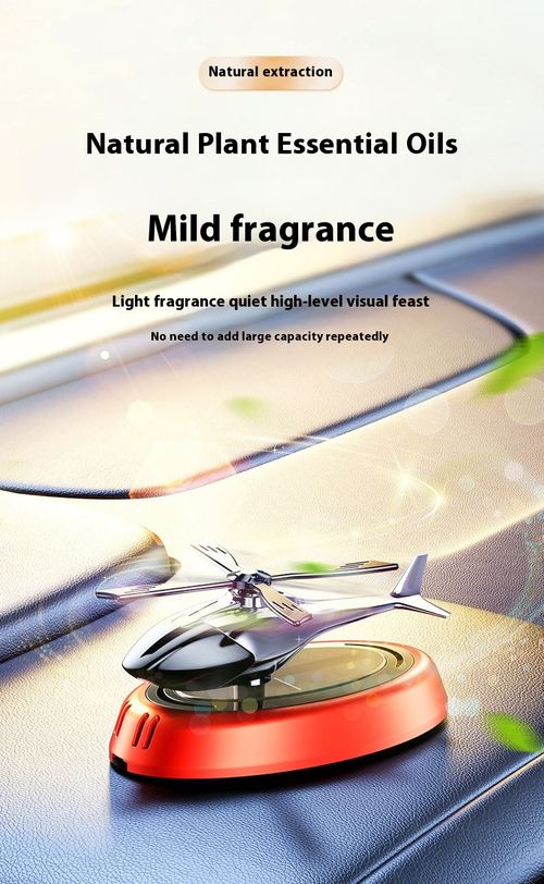 Car aromatherapy car ornaments solar rotating aircraft