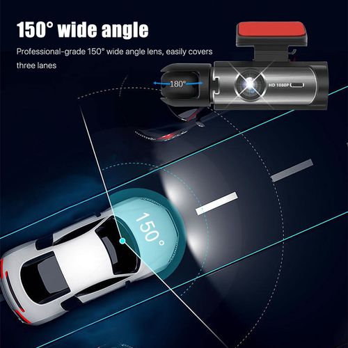 See Everything: Triple 1080P HD Front, Rear, and Interior Car Camera with Wi-Fi 3.1 Screen for 24-hour security monitoring