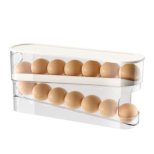 No more worrying about eggs rolling around! Recommended super easy-to-use refrigerator egg storage box
