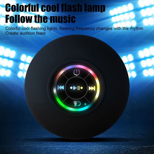 The Luminous Suction Cup: A Waterproof Bluetooth Speaker with Dazzling LED Lights
