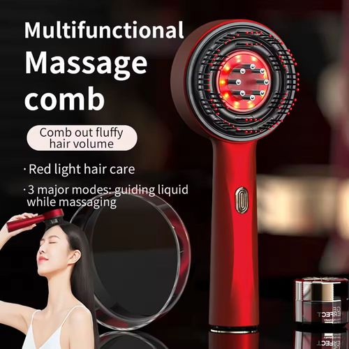 Electric Scalp Massager for Hair Growth Home Hair Head Massage Scrubber with Red Light Therapy Head Massager Tool