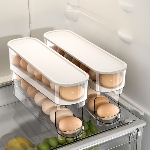 No more worrying about eggs rolling around! Recommended super easy-to-use refrigerator egg storage box