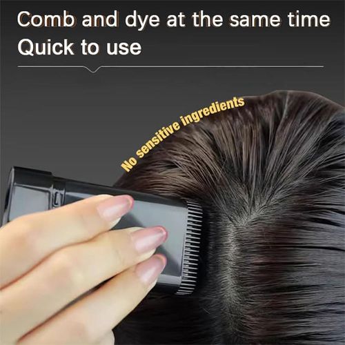 Farewell to Gray Hair! Instant Root Cover Up Stick - Waterproof & Transfer-Resistant Temporary Hair Color, Your Portable Hair Touch-Up Solution in Natural Black for A Flawless Look Anytime