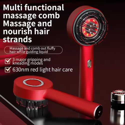 Electric Scalp Massager for Hair Growth Home Hair Head Massage Scrubber with Red Light Therapy Head Massager Tool