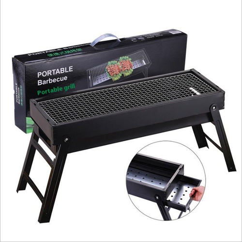 Barbecue Outdoor Charcoal Grill Portable Barbecue Grill Outdoor Camping Patio Large Iron Charcoal Grill for Backyard Portable BBQ with Drawable Charcoal Drawer