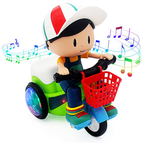 💥 Stunt Spin Dance Tricycle Electric Toy with Sound Music Light Toy
