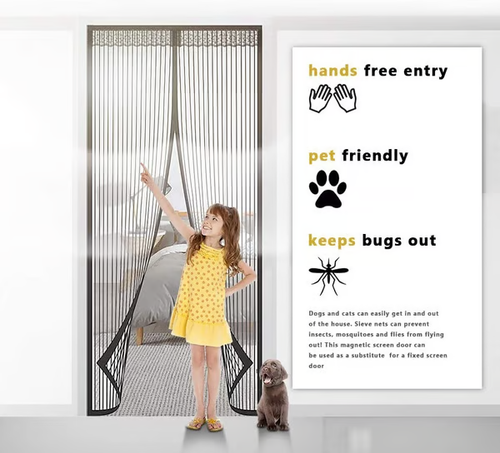 ✨ Say Goodbye to Mosquito with the Mosquito Mesh Screen Door Net Curtain!