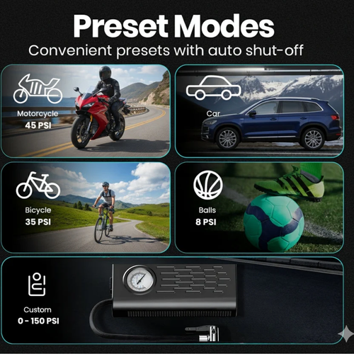 ReFill Pro Cordless Tyre Inflator Air Pump Portable & Reachargeable