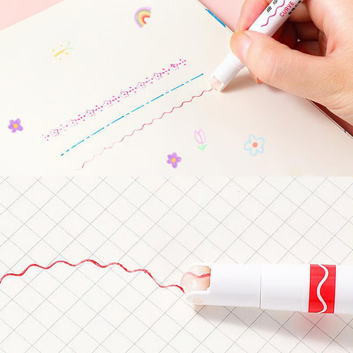 🌈6 color Curve Highlighter Pen🔥🔥💖BEST GIFTS FOR KIDS