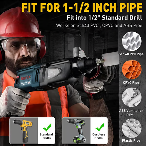 🔥Heavy Duty Pipe Reaming Drill Bits(3PCS)