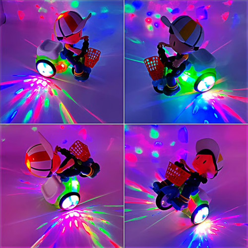 💥 Stunt Spin Dance Tricycle Electric Toy with Sound Music Light Toy