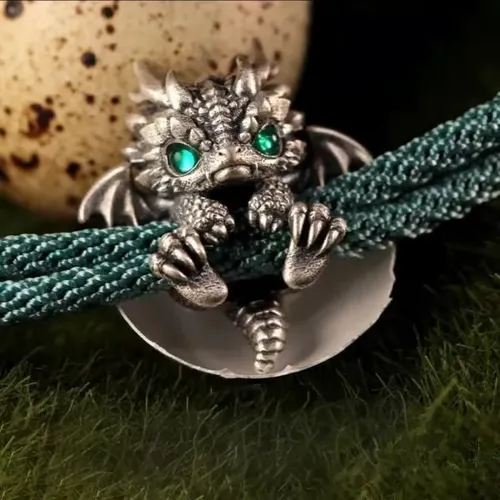 🐲🎁Cute Handcrafted Dragon Baby Bracelet