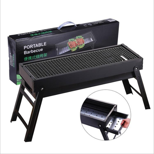 Barbecue Outdoor Charcoal Grill Portable Barbecue Grill Outdoor Camping Patio Large Iron Charcoal Grill for Backyard Portable BBQ with Drawable Charcoal Drawer